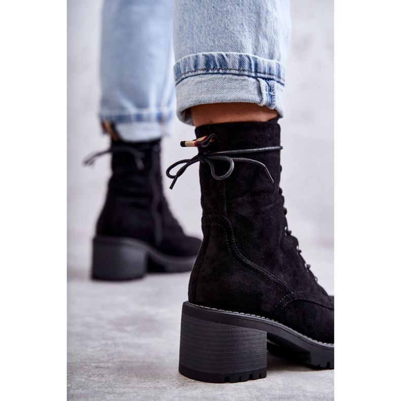 Cizme Călduțe De Damă Pe Toc Înalt Julieta Negru 2 Cizme Călduțe De Damă Pe Toc Înalt Julieta Negru 2