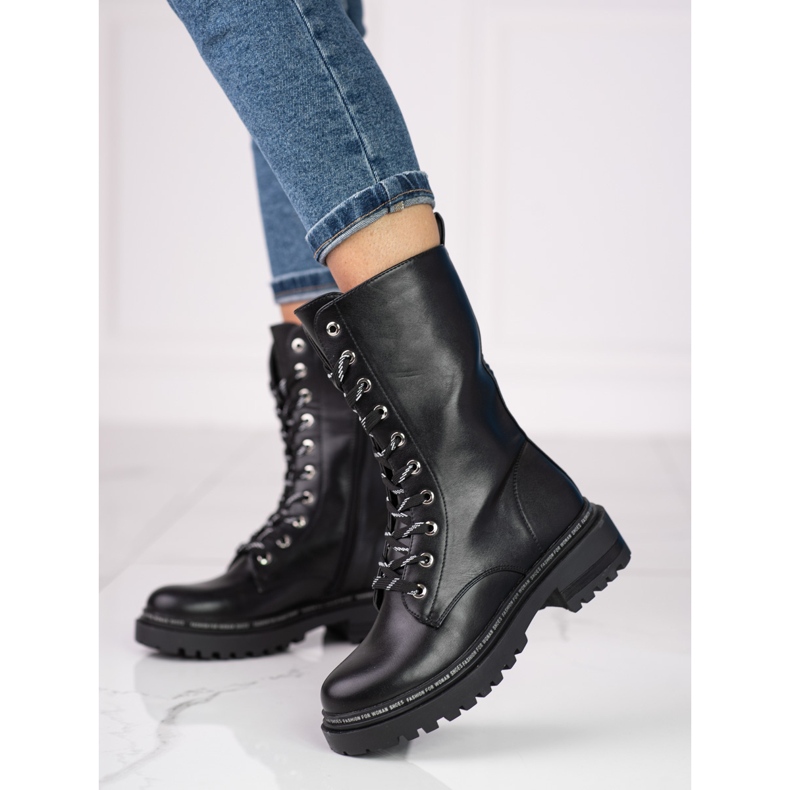 Genți înalte de damă Black Shelovet negru 1