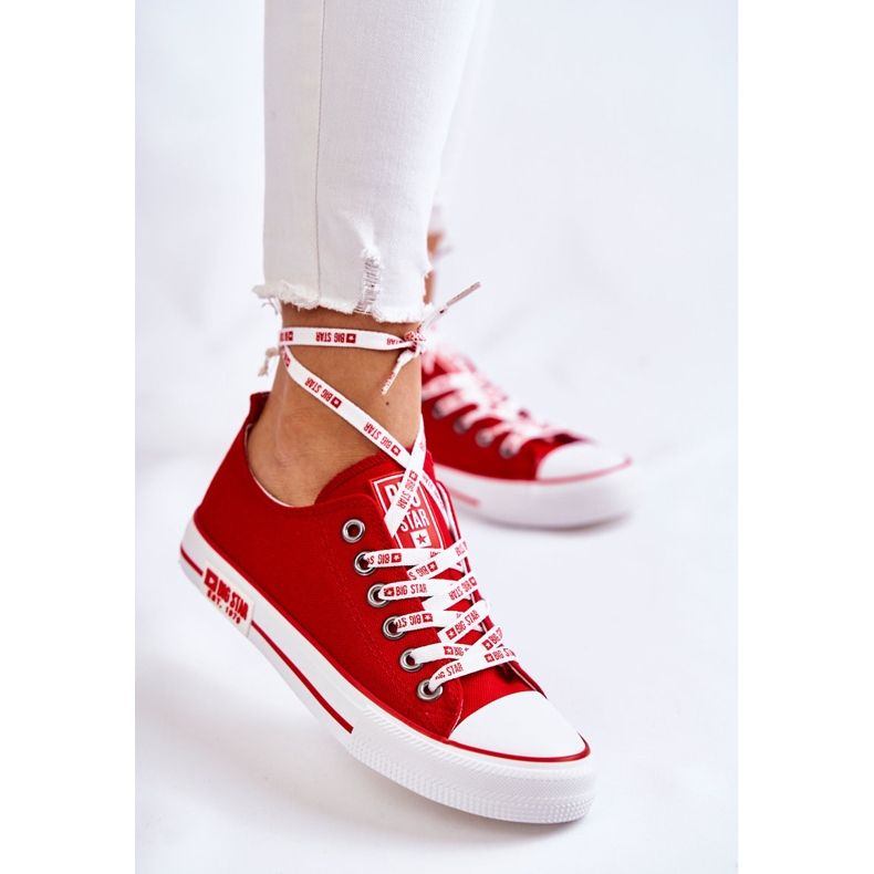 Pantofi de damă Material Big Star KK274104 Roșu roşu 1