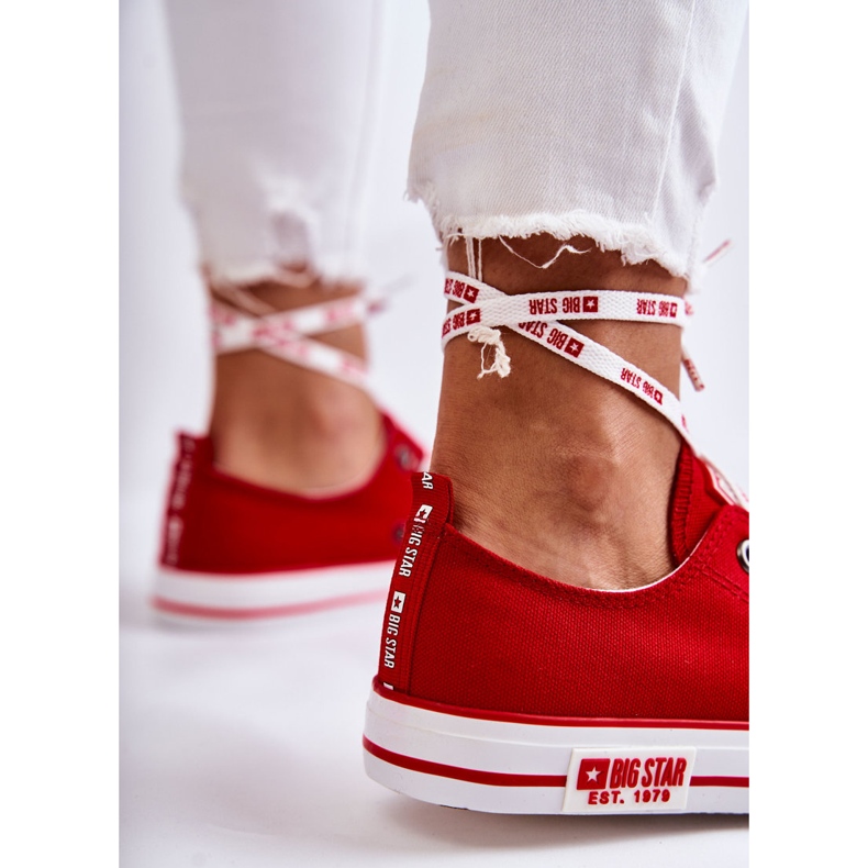 Pantofi de damă Material Big Star KK274104 Roșu roşu 2