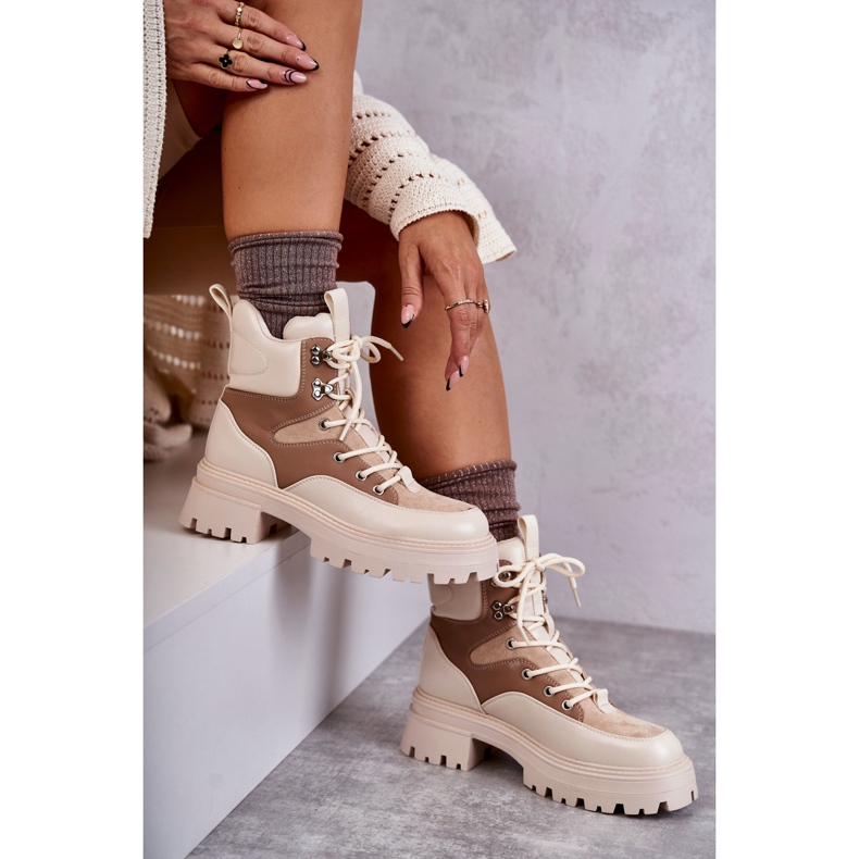 PS1 Cizme calde Trappers Bej-Maro Settimo multicolor 1