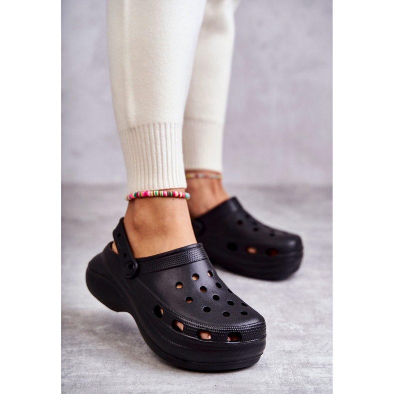 FS1 Papuci de damă Crooks Black Foam Coline negru 1