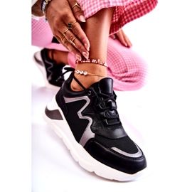 Adidași de sporturi la modă pentru femei negru 3