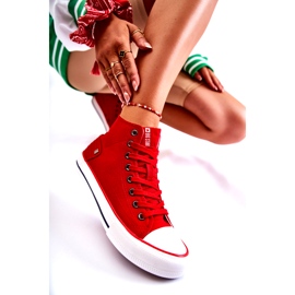 Adidași pentru femei Big Star High Red DD274334 roșu 3