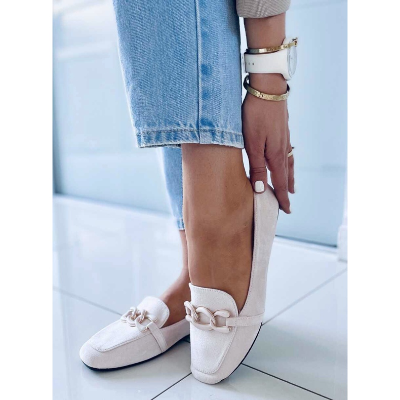 Mocasini de dama Carla Nude bej 2