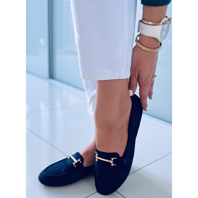 Mocasini de dama Kubra Navy albastru 1