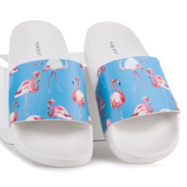 Vices Papuci Flamingo albastru 2