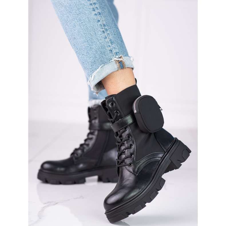 Lucrători Shelovet pentru femei cu un buzunar negru 2