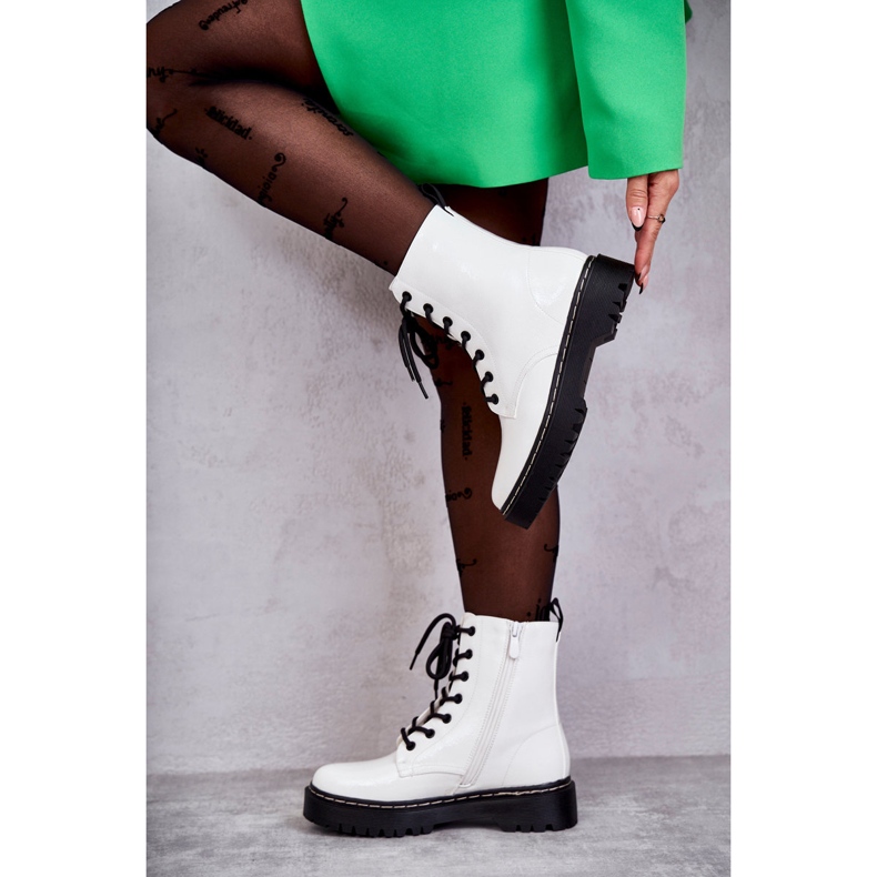 S.Barski Cizme de damă Alb Kognito 1