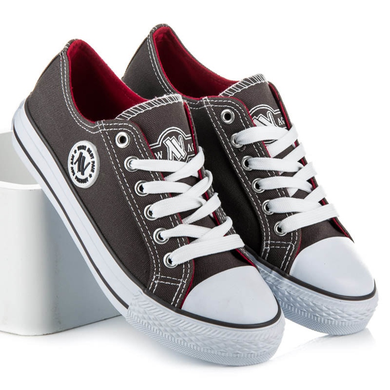 Adidași New Age gri 2