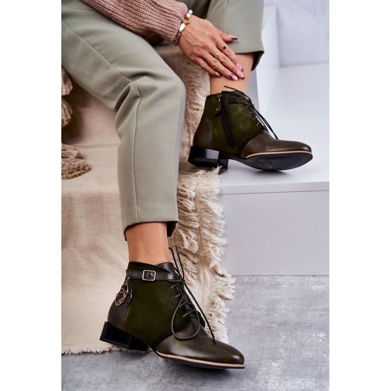 Cizme din piele de damă Maciejka 5743A-09 verde 2 Cizme din piele de damă Maciejka 5743A-09 verde 2