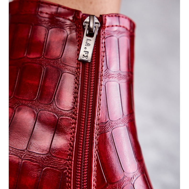 PL4 Cizme Snake din piele ecologica La.Fi 260038R-XC Rosu roșu 1 PL4 Cizme Snake din piele ecologica La.Fi 260038R-XC Rosu roșu 1