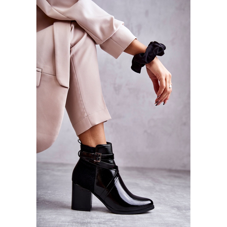 PL4 Cizme Lacuite La Moda La.Fi 260037B-LA Negru 1