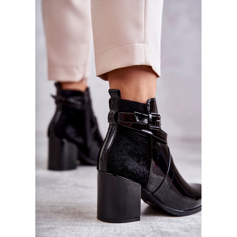 PL4 Cizme Lacuite La Moda La.Fi 260037B-LA Negru 2