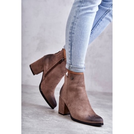 PL4 Botine dama din piele intoarsa La.Fi 260039DTA-SU Bej 1
