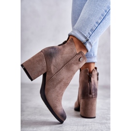 PL4 Botine dama din piele intoarsa La.Fi 260039DTA-SU Bej 3