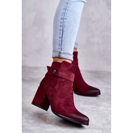 PL4 Ghete de dama din piele intoarsa La.Fi 260041WI-SU Rosie roșu multicolor 1