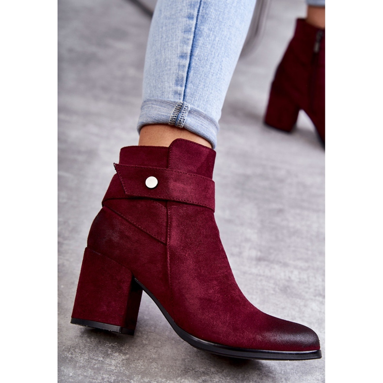 PL4 Ghete de dama din piele intoarsa La.Fi 260041WI-SU Rosie roșu multicolor 2