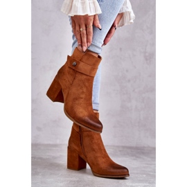 PL4 Ghete de dama din piele intoarsa La.Fi 260041C-SU Camel maro 1
