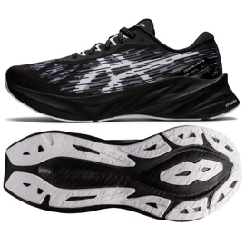 Pantofi de alergare Asics Novablast 3 M 1011B458 002 alb negru 1