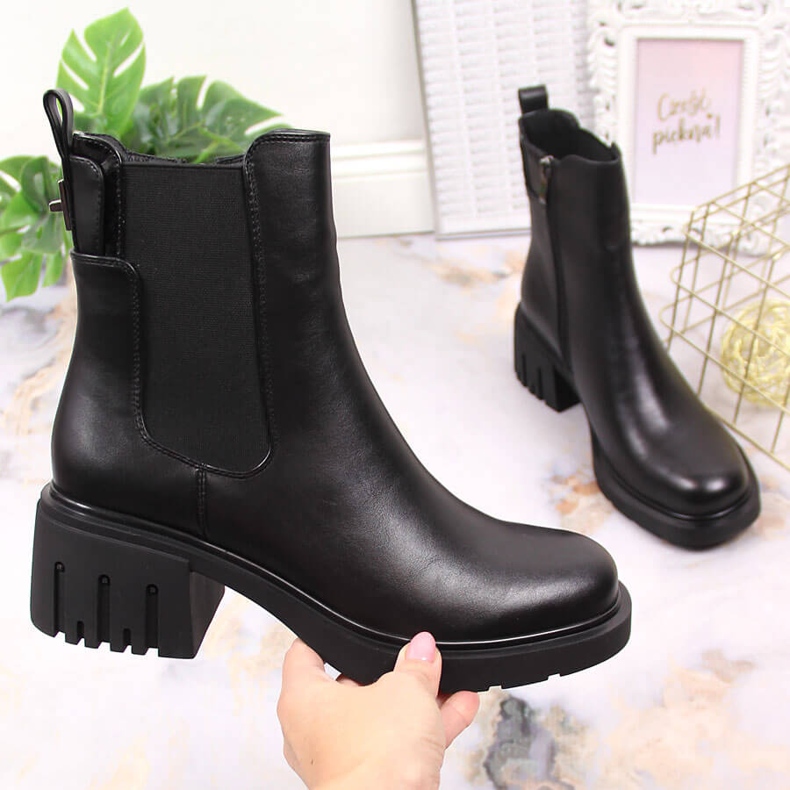 Cizme de dama Cizme Jodhpur cu izolatie neagra Black Filippo PAW375 negru 1 Cizme de dama Cizme Jodhpur cu izolatie neagra Black Filippo PAW375 negru 1