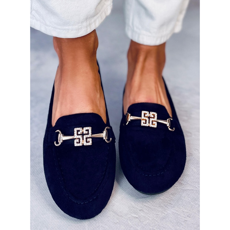 Mocasini de dama Chloe Navy albastru 1