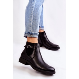 PJ1 Cizme calde de damă Jodhpur Black Janette negru 1