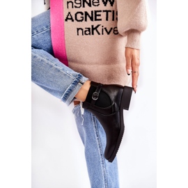 PJ1 Cizme calde de damă Jodhpur Black Janette negru 2