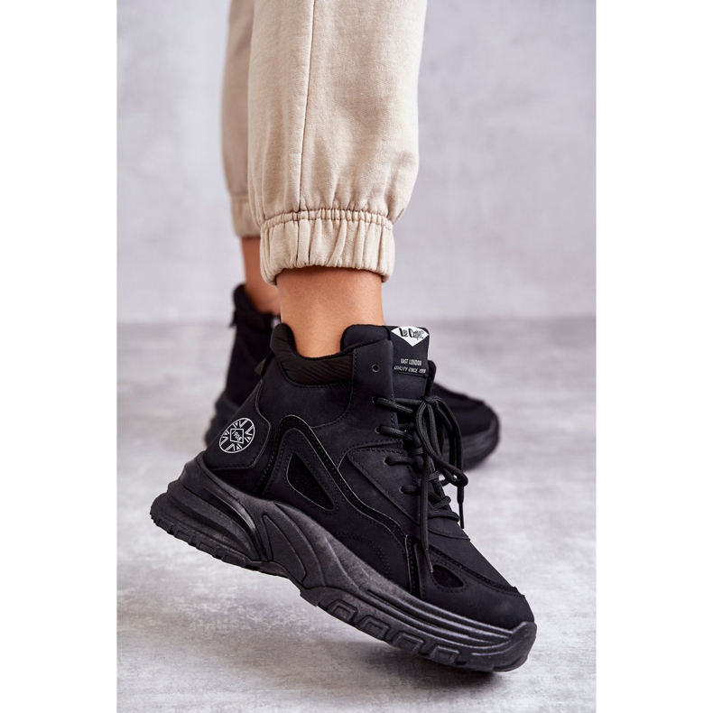 Cizme pe platforma Lee Cooper LCJ-22-44-1353L Black negru 2