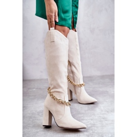 PG1 Cizme Călduțe De Damă De piele intoarsa Cu Lant Bej Deschis Jasmin 1 PG1 Cizme Călduțe De Damă De piele intoarsa Cu Lant Bej Deschis Jasmin 1
