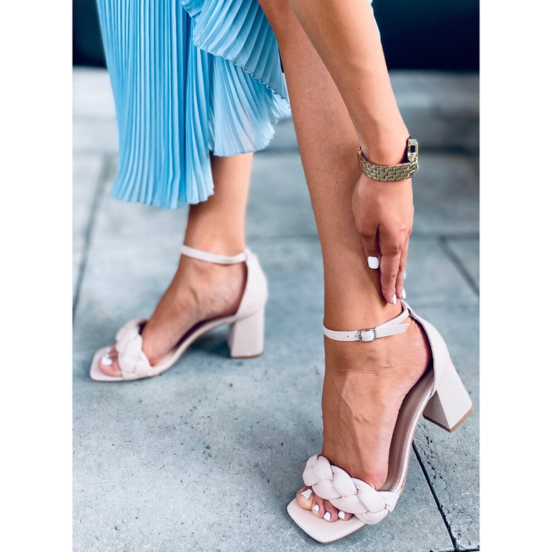 BM Sandale cu toc Denise Beige Ii Gen bej 2