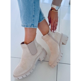 Cizme Chelsea dama Aime Beige Suede bej 2 Cizme Chelsea dama Aime Beige Suede bej 2