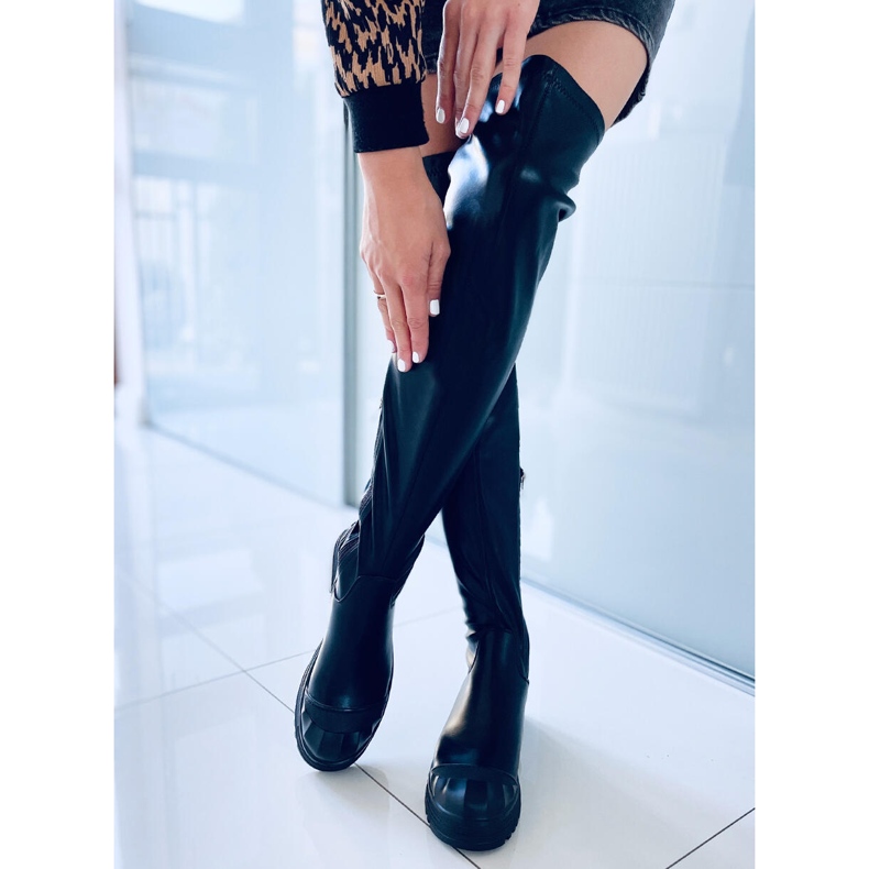 Cizme moto Hogan negre negru 2 Cizme moto Hogan negre negru 2