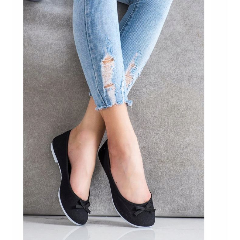 New Age Balerini sportivi cu arc negru 2 New Age Balerini sportivi cu arc negru 2