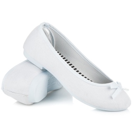 New Age Balerini sportivi cu fundita alb 1