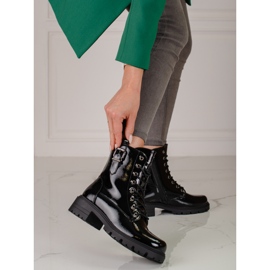 Genti dama Vinceza lacuite negru 2