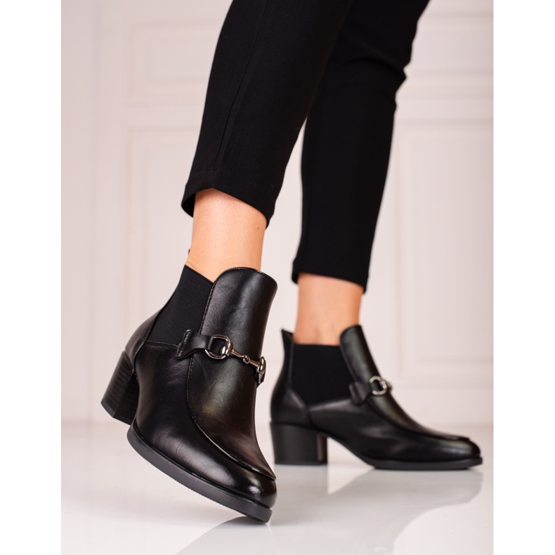 Cizme negre dama Jodhpur toc Vinceza negru 1 Cizme negre dama Jodhpur toc Vinceza negru 1