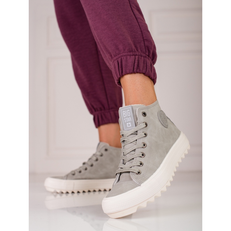 Tenisi Big Star EE274114 de damă gri 1