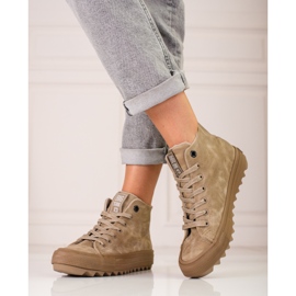 Tenisi Big Star EE274071 de damă bej 1