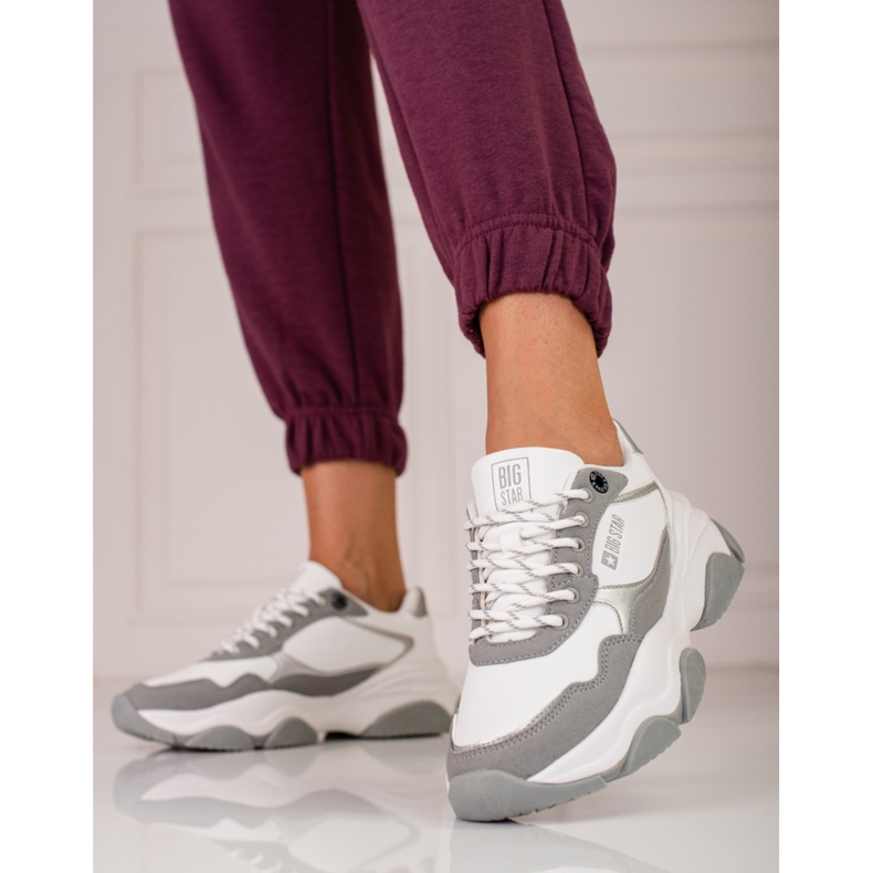 Tenisi Big Star pentru damă KK274384 alb 1
