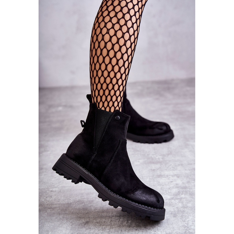 PJ1 Cizme Călduțe De Căprioară Muncitori Pe Toc Plat Negru Salome 1 PJ1 Cizme Călduțe De Căprioară Muncitori Pe Toc Plat Negru Salome 1