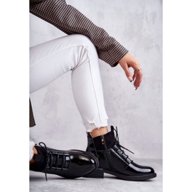 Vinceza Cizme Negre Lăcuite și Călduțe Cathrine negru 1