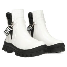 Slip la modă pentru femei -Cizme Filippo DBT3927 White alb 3