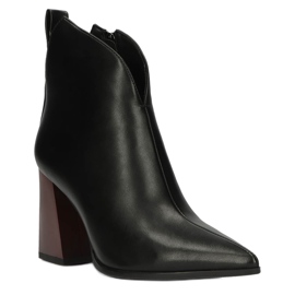 Cizme elegante pe un post Filippo DBT4042 Negru 1