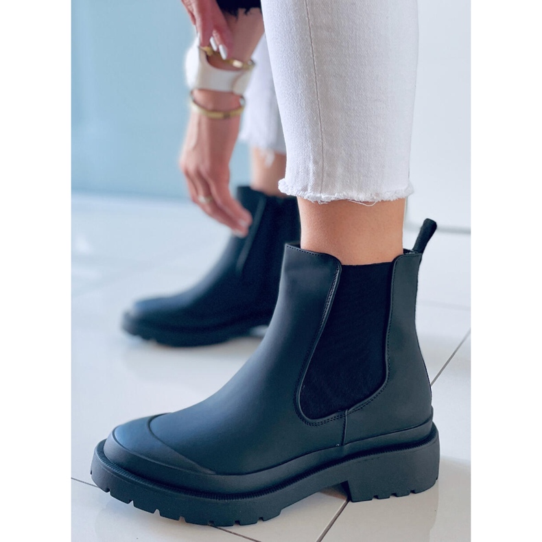 Cizme Carey Black Jodhpur negru 2