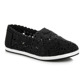 Seastar Pantofi din Dantela Neagra negru 1