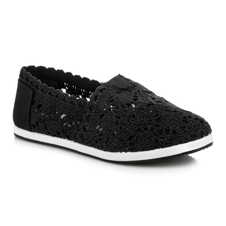 Seastar Pantofi din Dantela Neagra negru 1