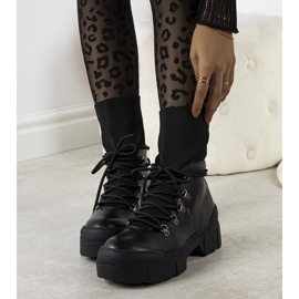 Cizme de drumeție negre de damă Passo negru 1 Cizme de drumeție negre de damă Passo negru 1