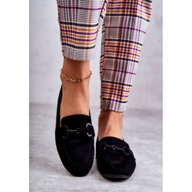 FB2 Mocasini din piele intoarsa Cu Decorat Negru Santi 2