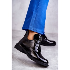 Vinceza Cizme Lacuite Sirete Cu Decupaje Fabiana Neagra negru 1